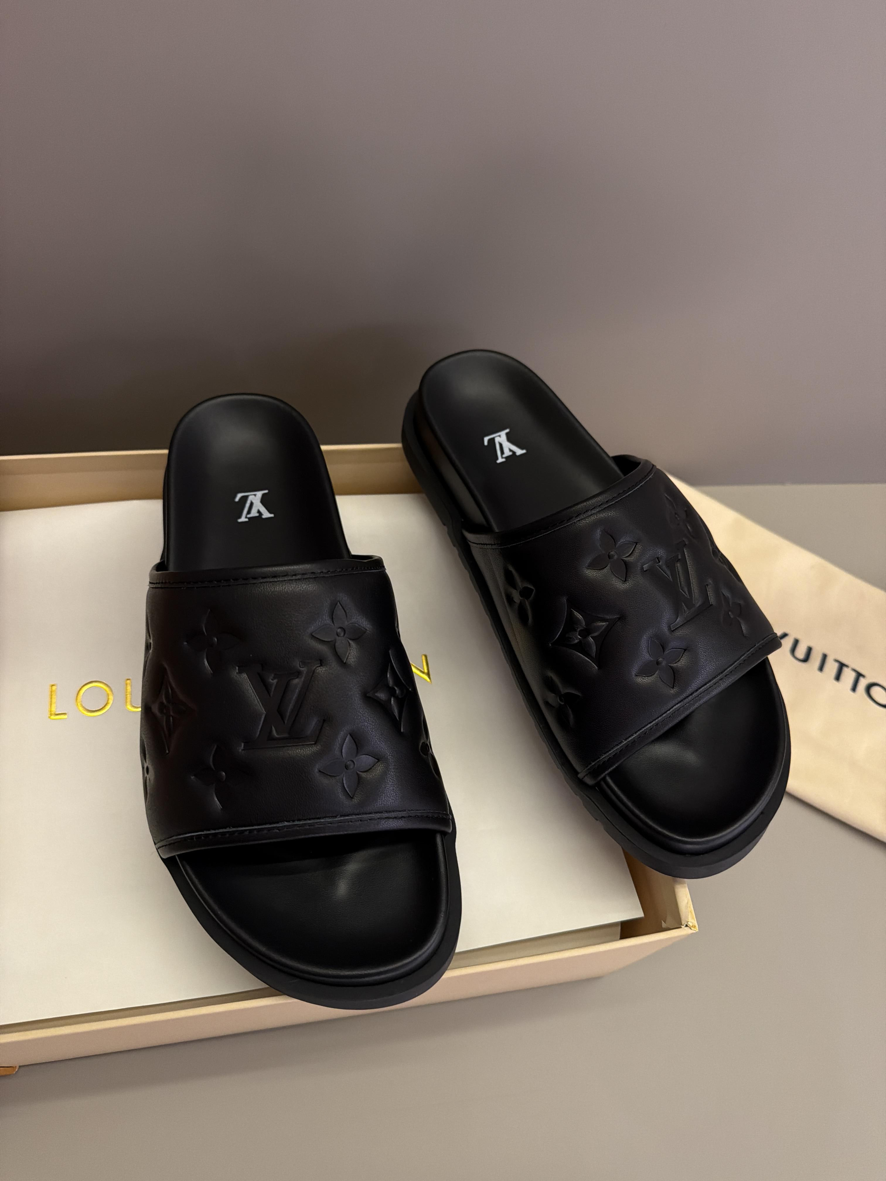 Louıs Vuıtton terlik Black