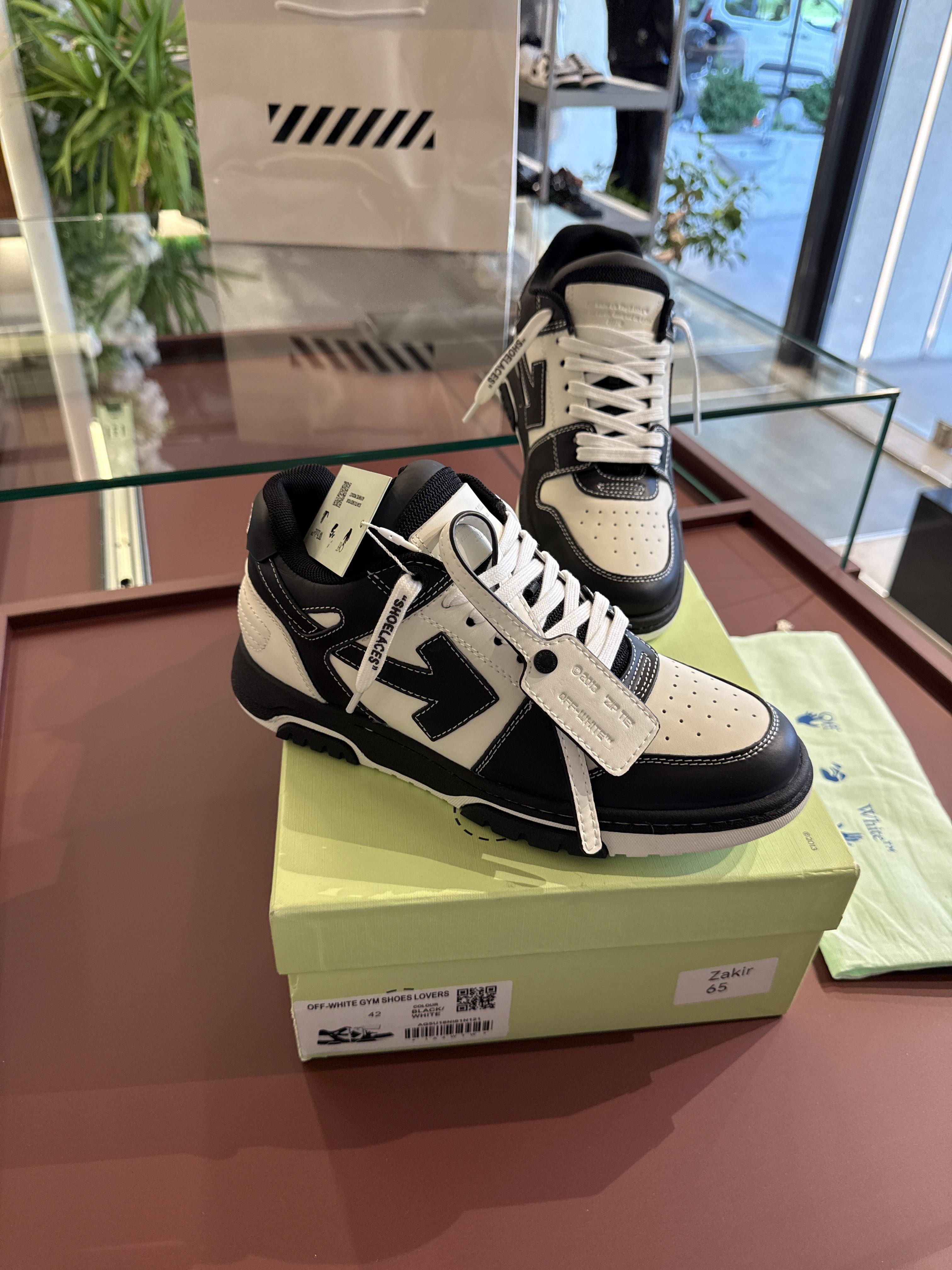 Off white siyah beyaz sneakers S