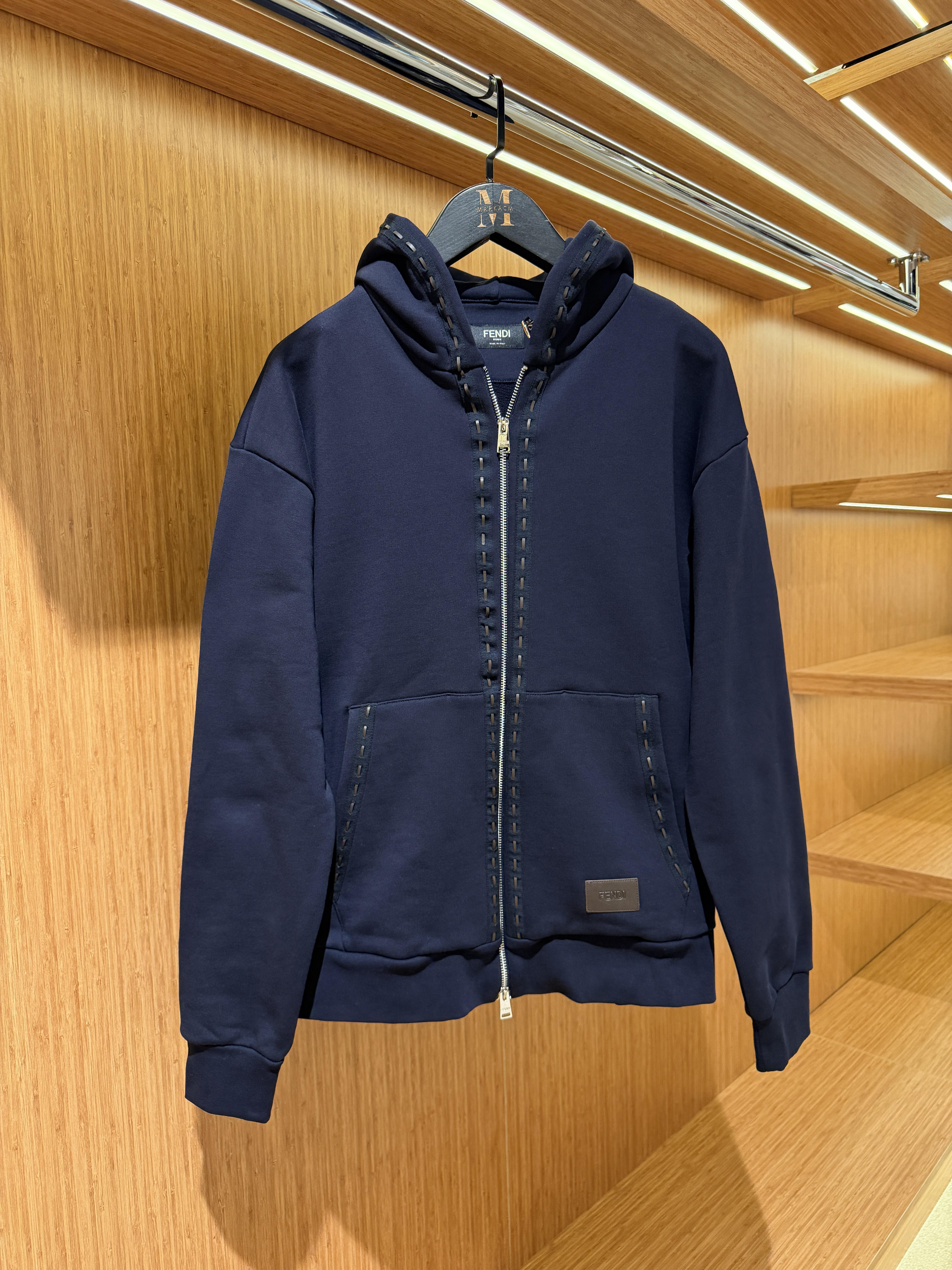 Fendi Kapüşonlu Sweatshirt NBLUE