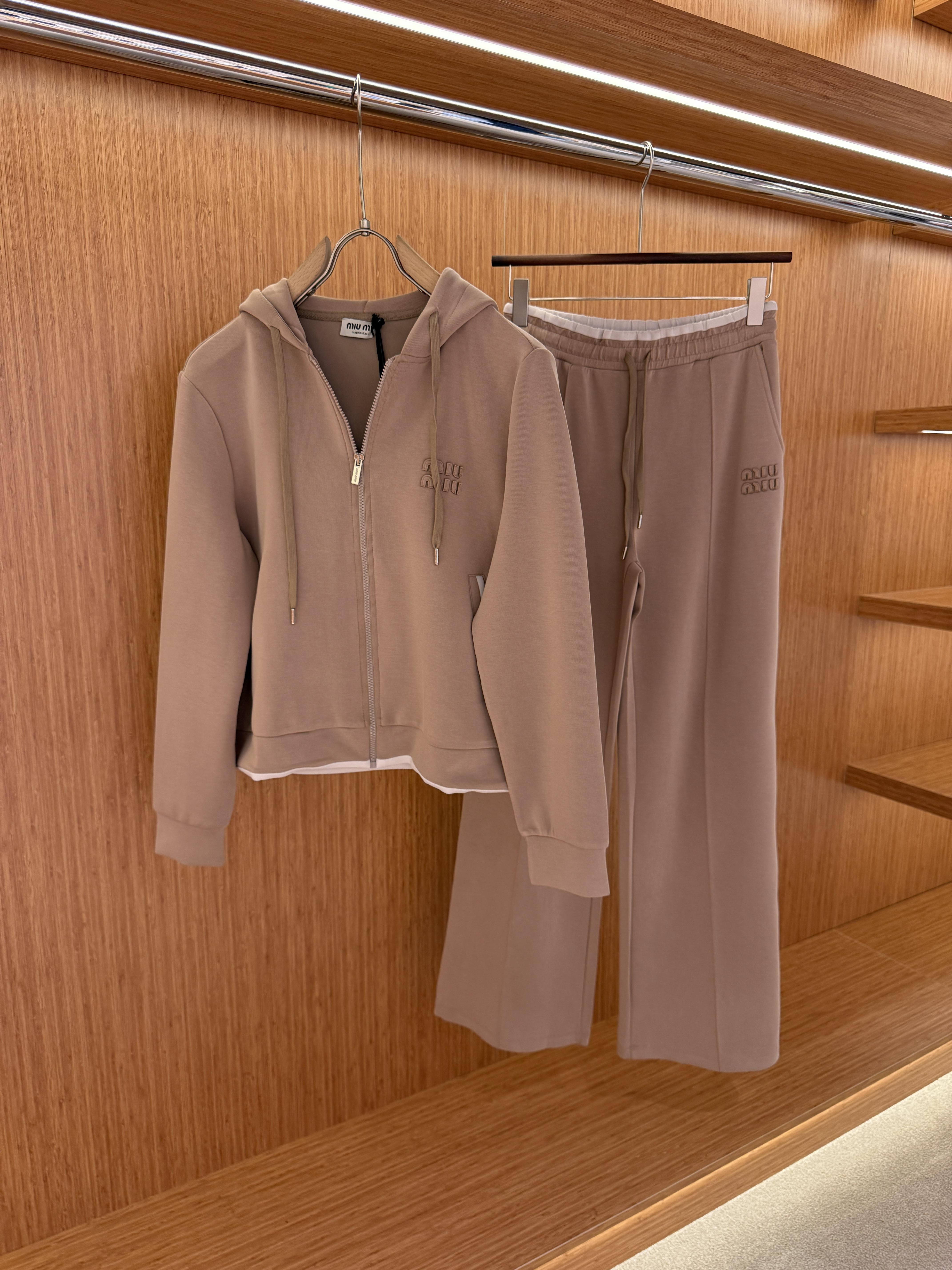 Miu Miu Cream Tracksuit Set
