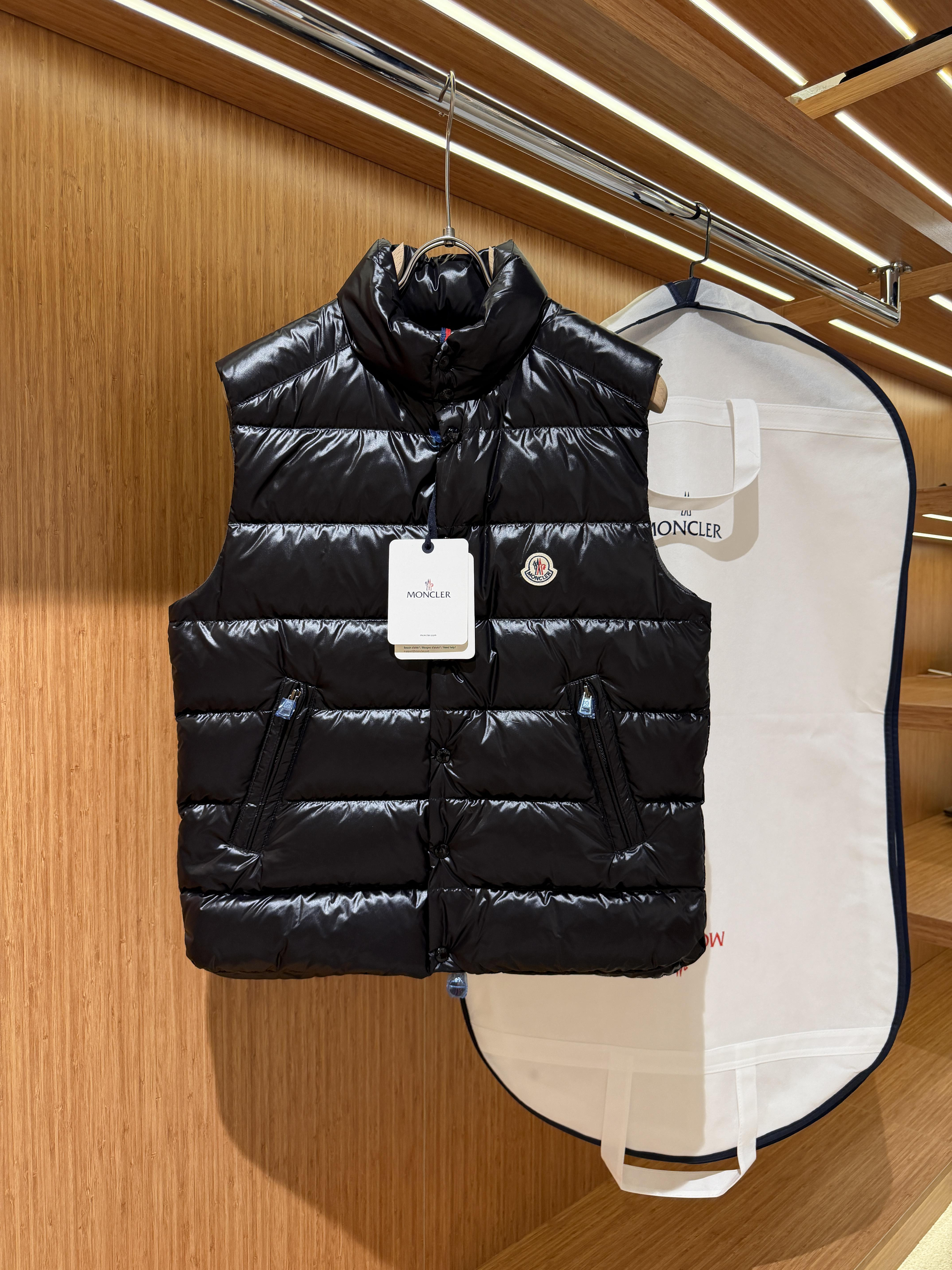 Moncler down vest Black
