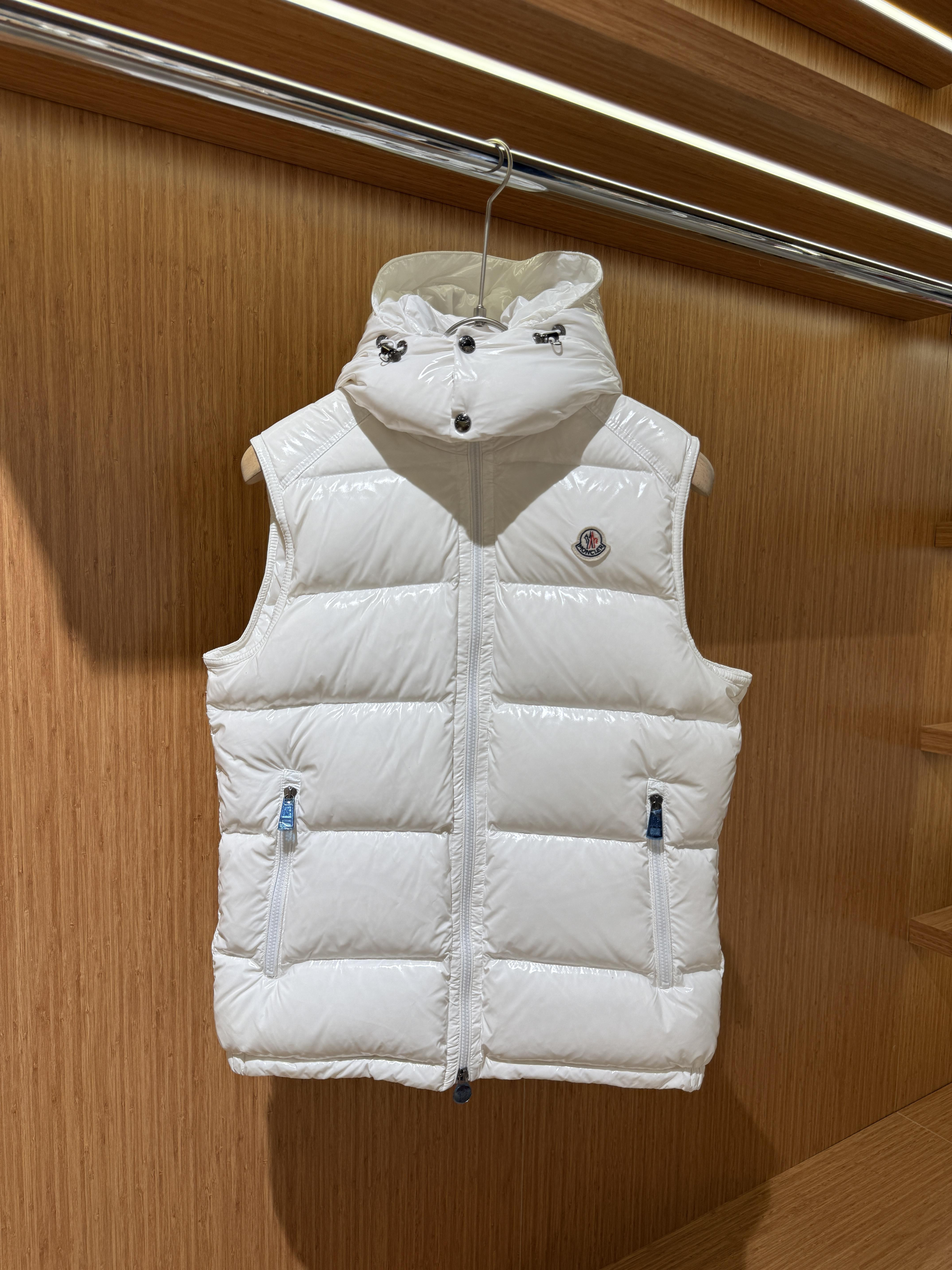 Moncler hooded down vest