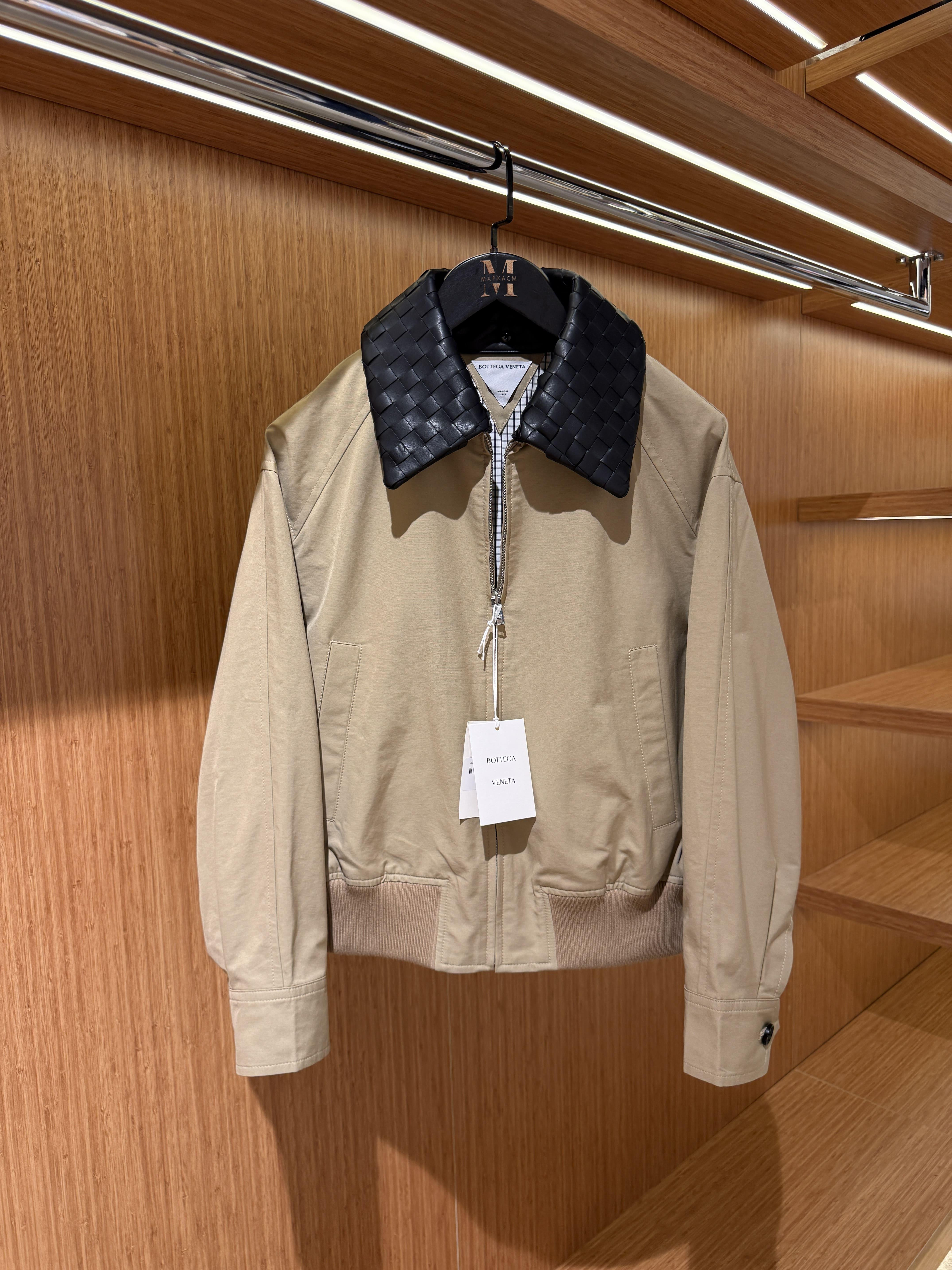 Bottega Veneta Krem Bomber Ceket