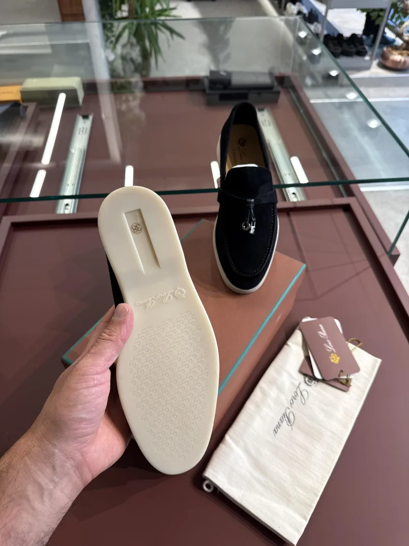 Loro Piana Siyah Loafer