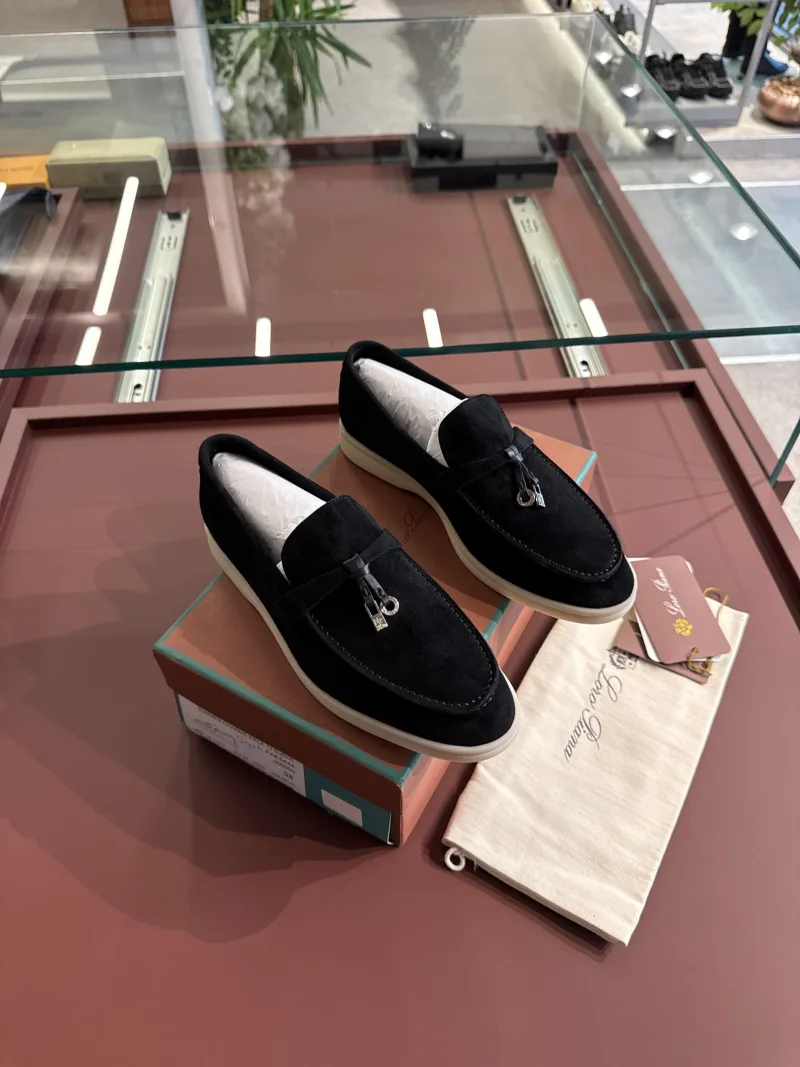 Loro Piana Siyah Loafer