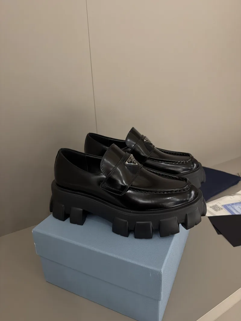 Prada Brushed leather Monolith MEN