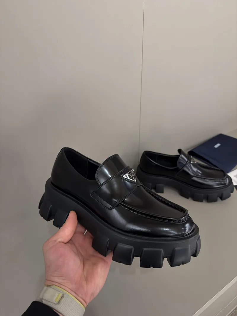Prada Brushed leather Monolith MEN