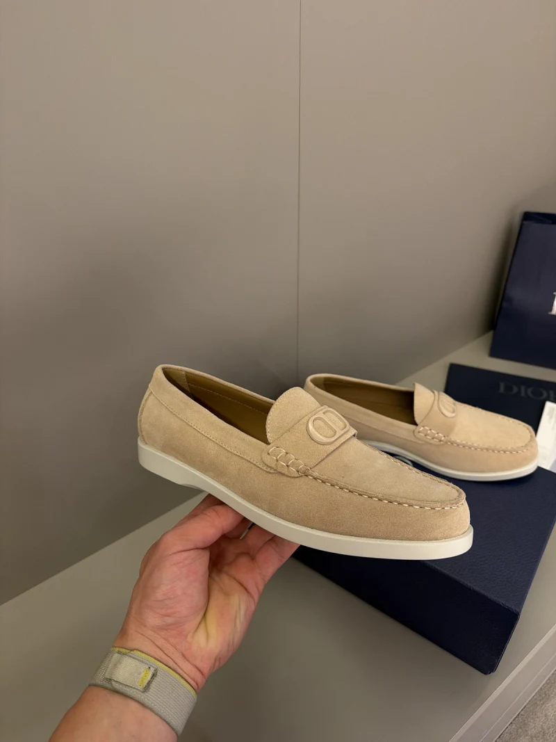 Dior Granville Loafer Beige Suede (kod50)