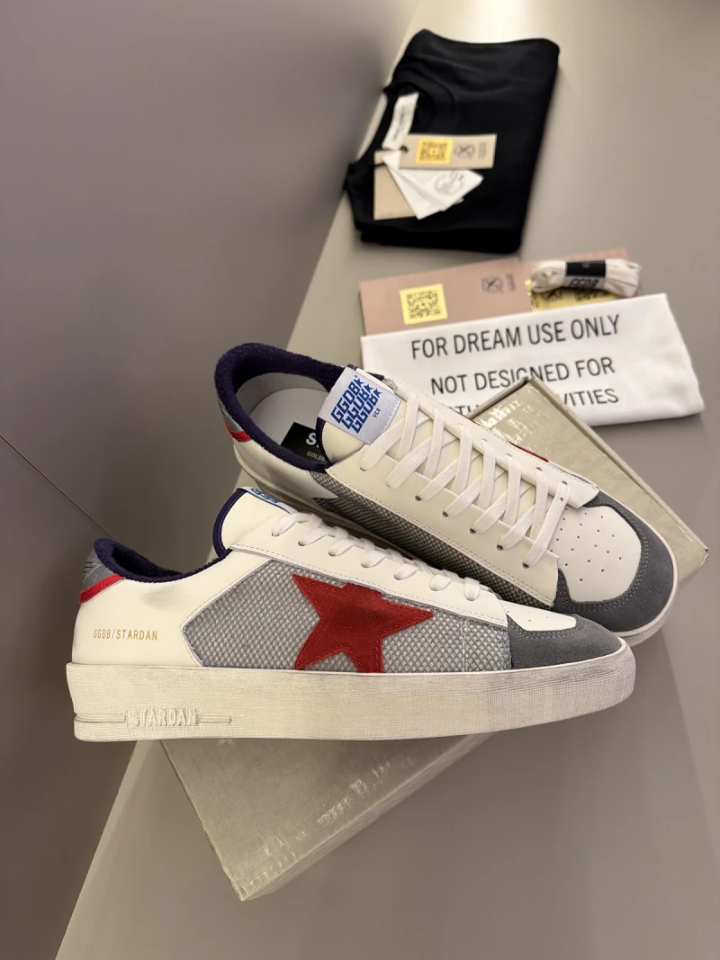 Golden Goose Stardan Beyaz Erkek Deri Sneaker-222