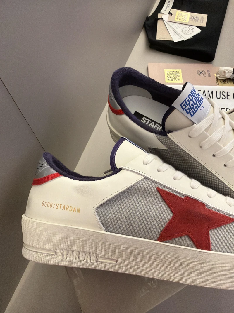 Golden Goose Stardan Beyaz Erkek Deri Sneaker-222