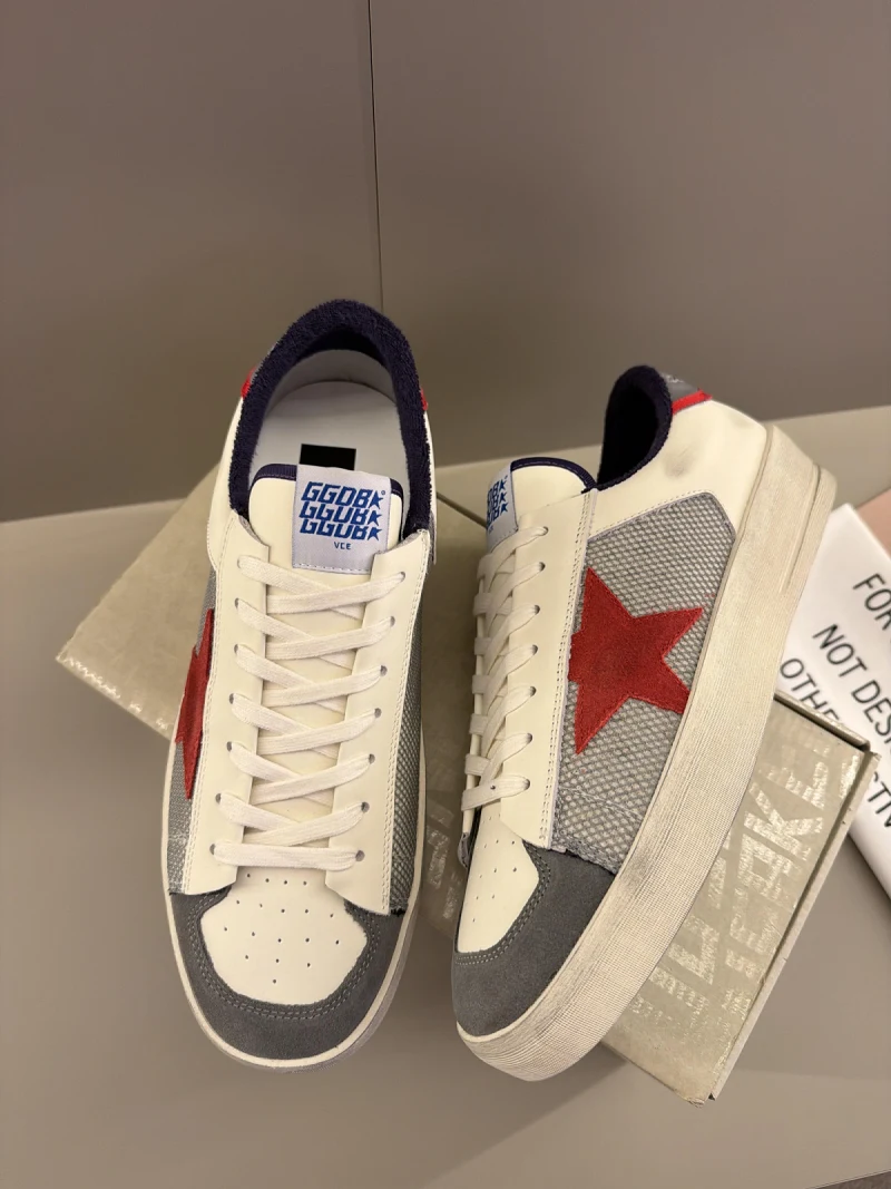 Golden Goose Stardan Beyaz Erkek Deri Sneaker-222