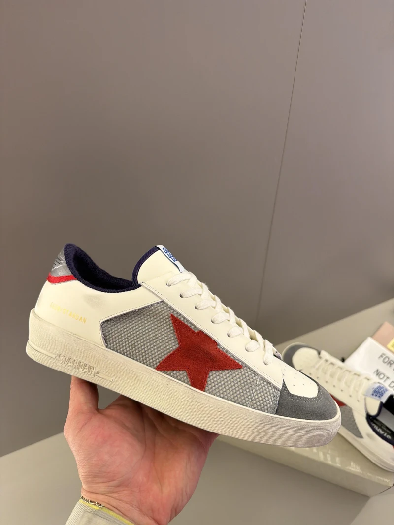 Golden Goose Stardan Beyaz Erkek Deri Sneaker-222