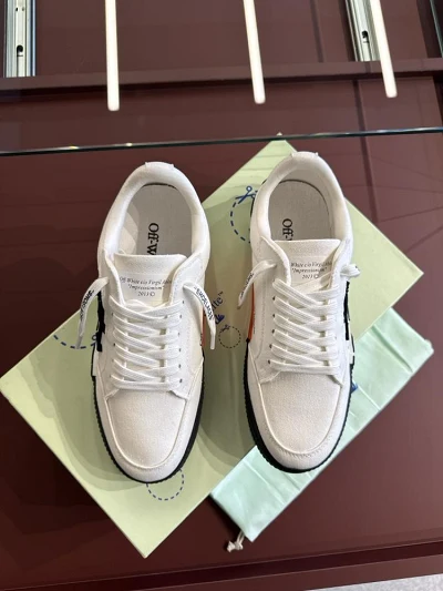 OFF-WHITE Vulc Low Canvas White black