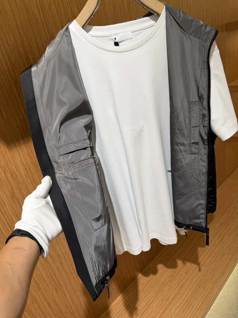 Prada Hooded Vest Black