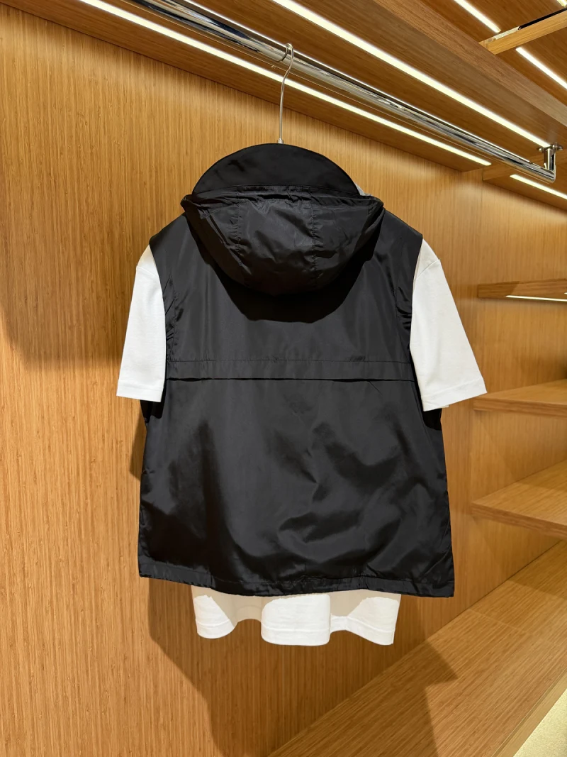 Prada Hooded Vest Black