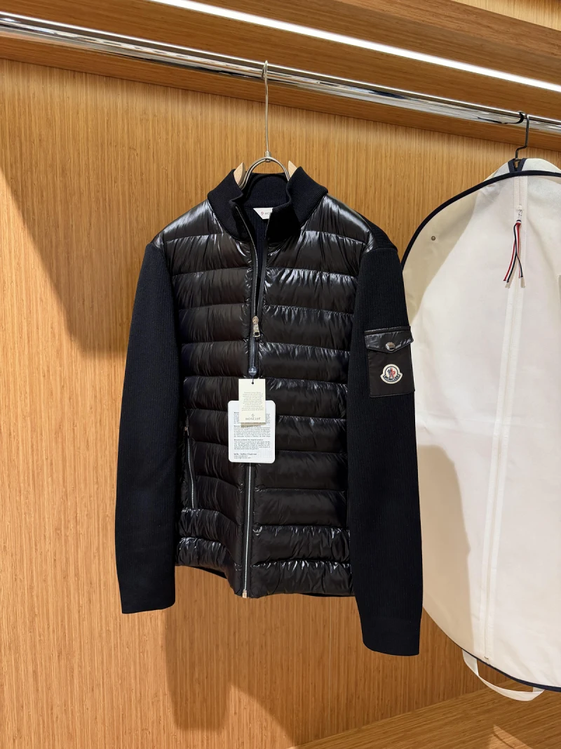 Moncler Zip-Up Cardigan Parlak