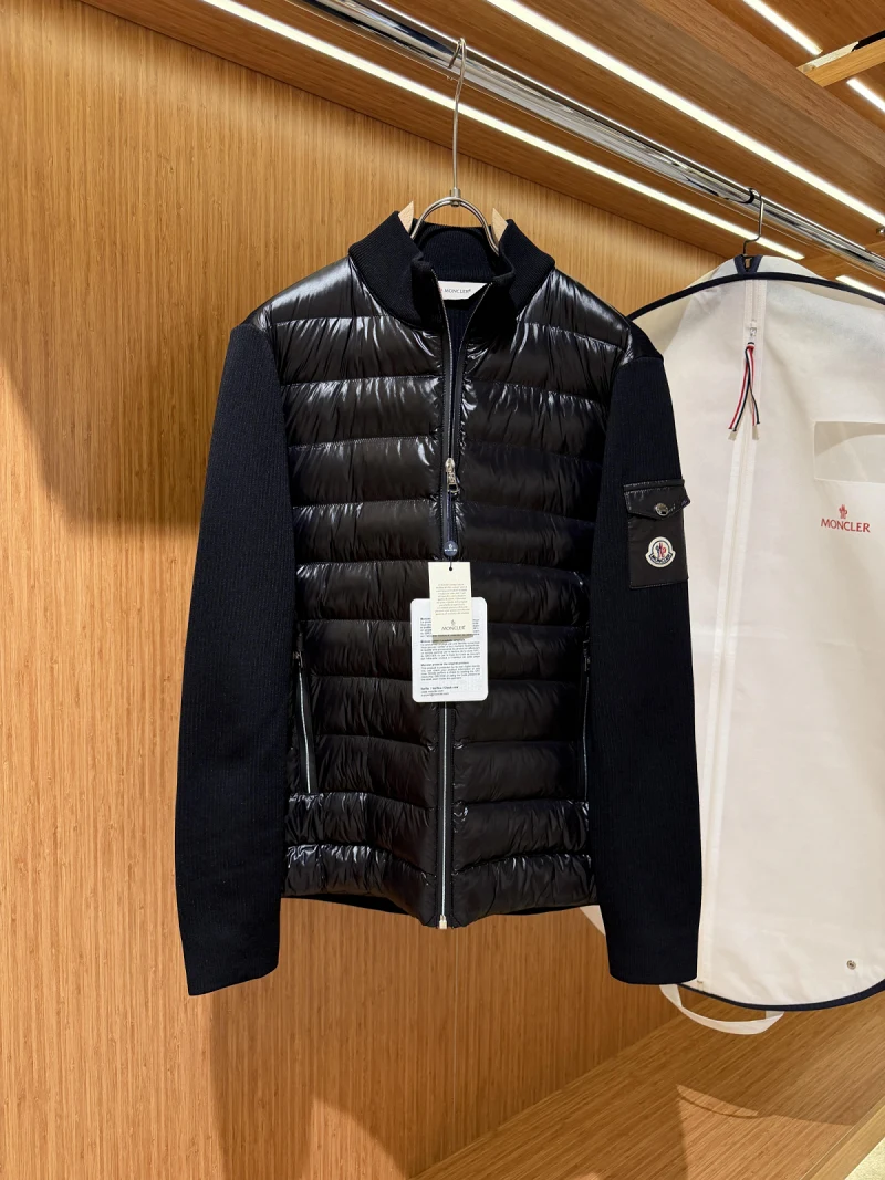 Moncler Zip-Up Cardigan Parlak