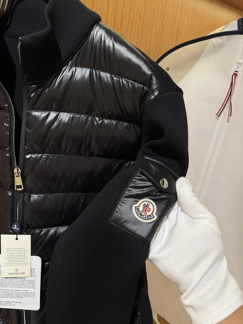 Moncler Zip-Up Cardigan Parlak