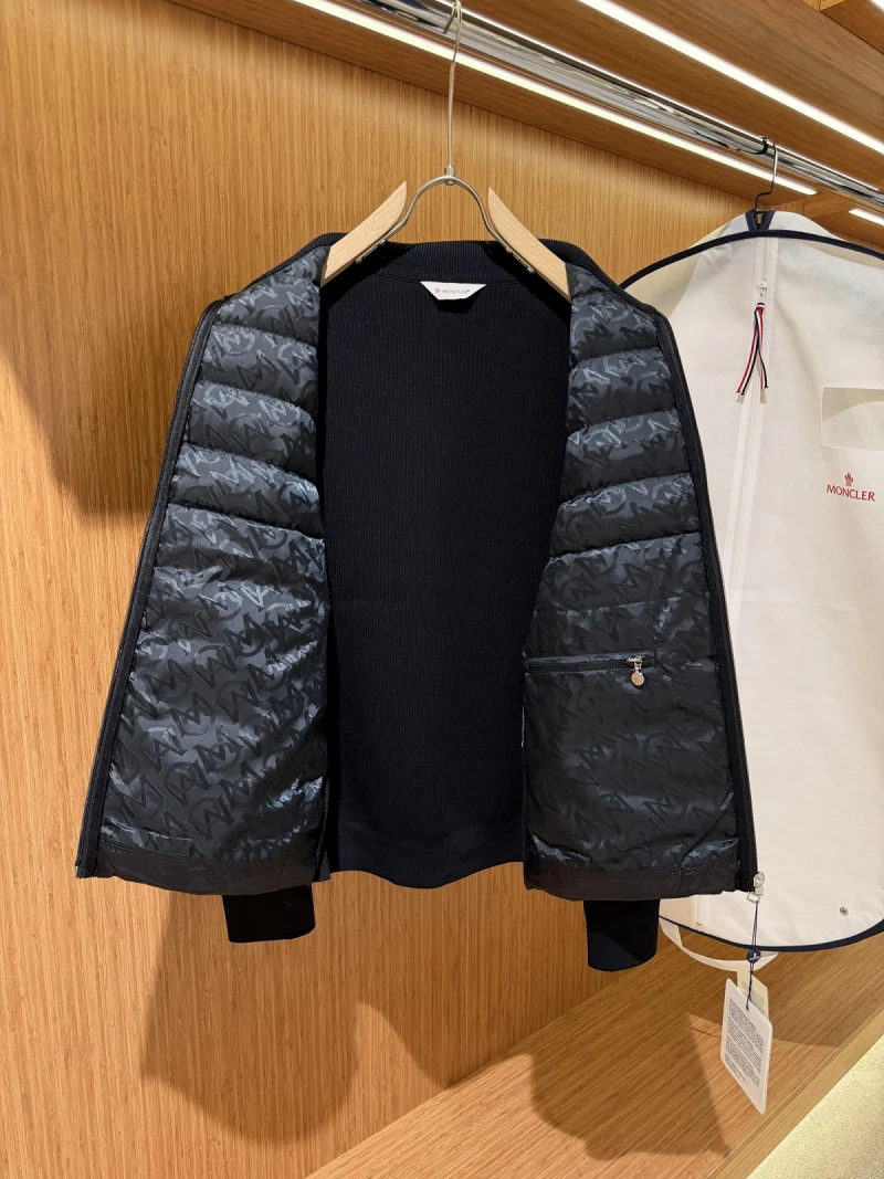 Moncler Zip-Up Cardigan Parlak