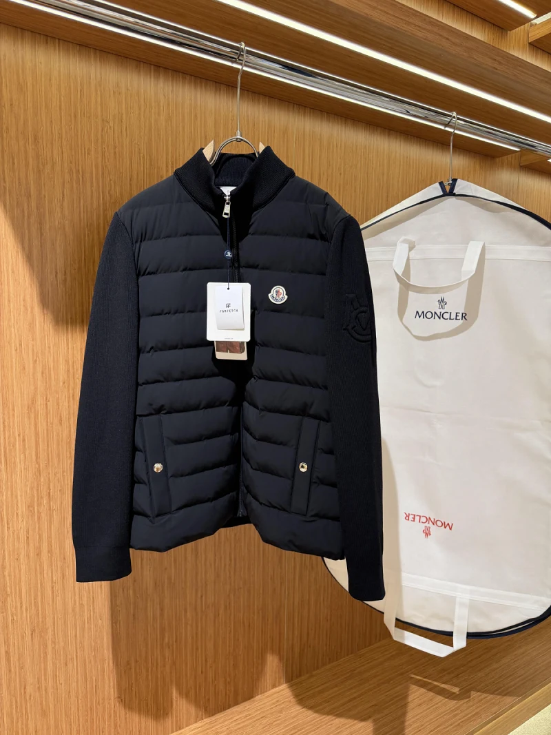 Padded Crêpe Cotton Zip-Up Cardigan 5