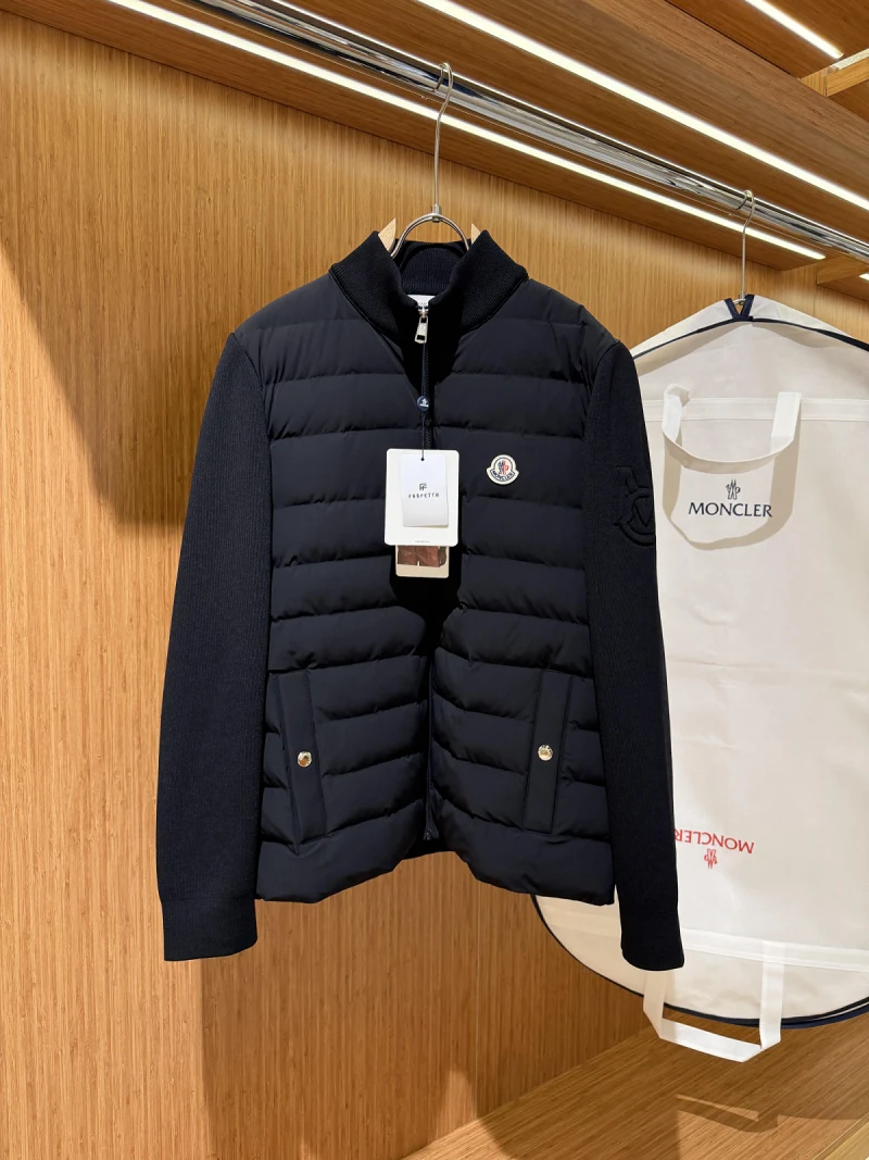 Padded Crêpe Cotton Zip-Up Cardigan 5