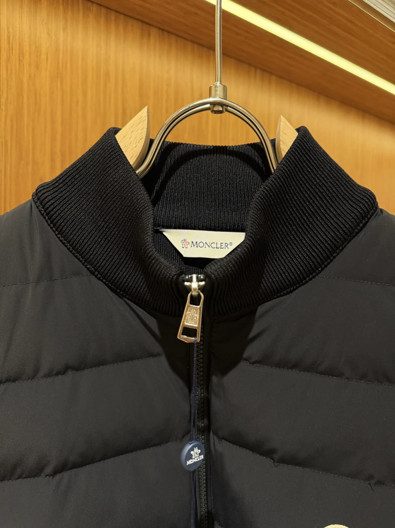 Padded Crêpe Cotton Zip-Up Cardigan 5
