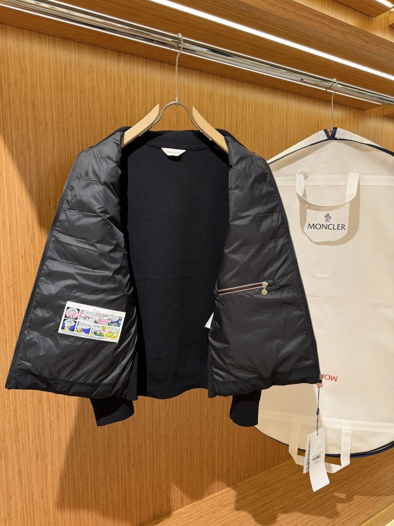 Padded Crêpe Cotton Zip-Up Cardigan 5
