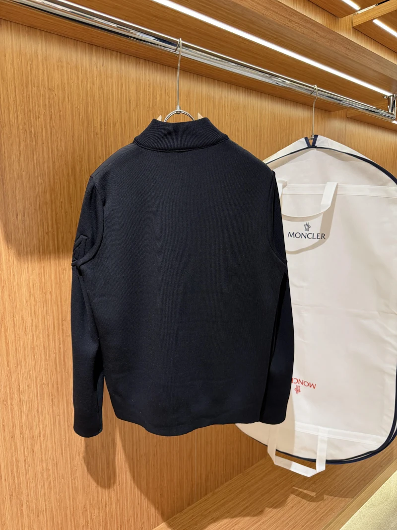 Padded Crêpe Cotton Zip-Up Cardigan 5