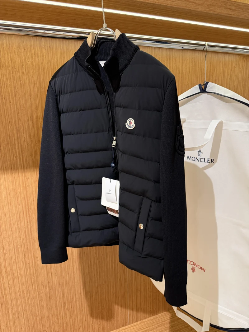 Padded Crêpe Cotton Zip-Up Cardigan 5