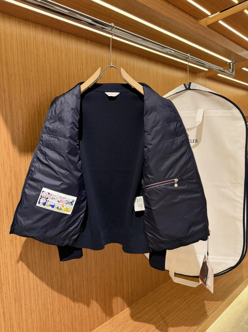 Padded Crêpe Cotton Zip-Up Laci