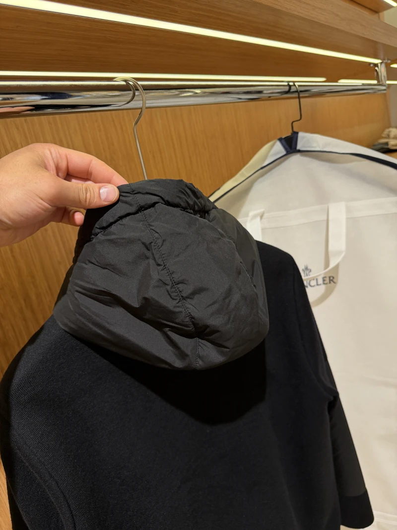 Moncler Steel Knit Hooded Black