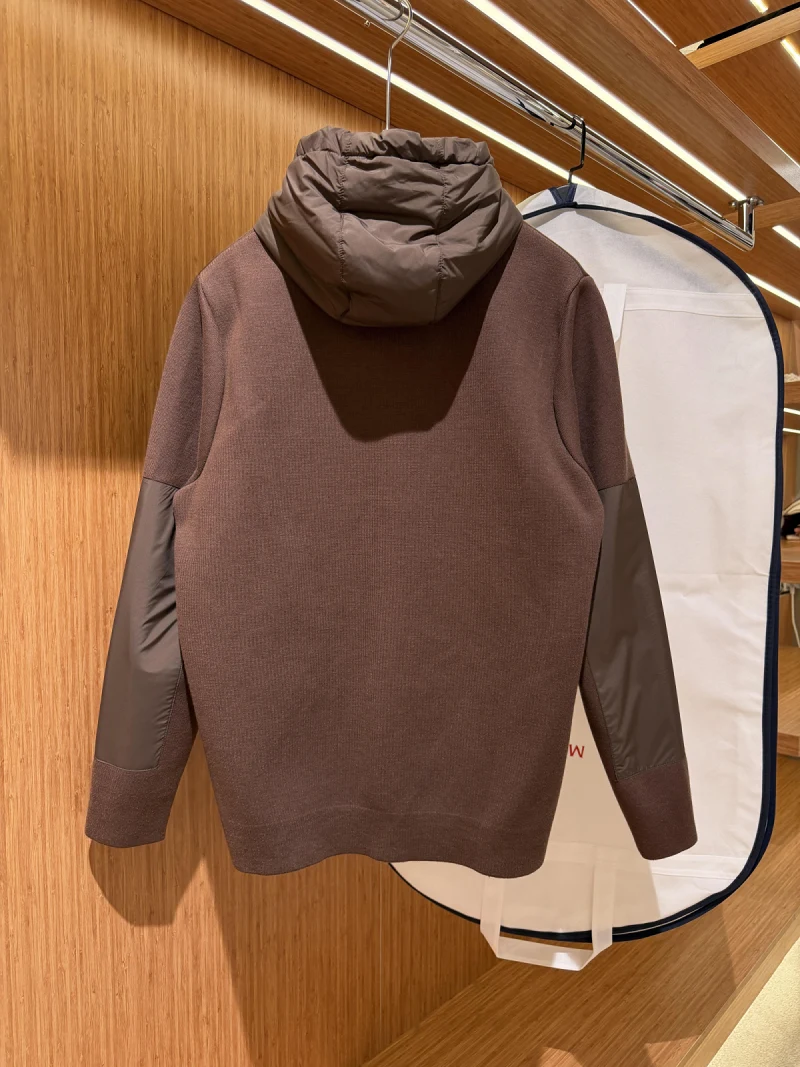 Moncler Steel Knit Hooded Jacket