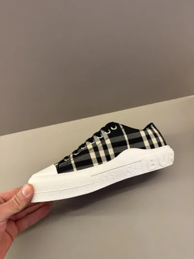 Burberry checked sneakers