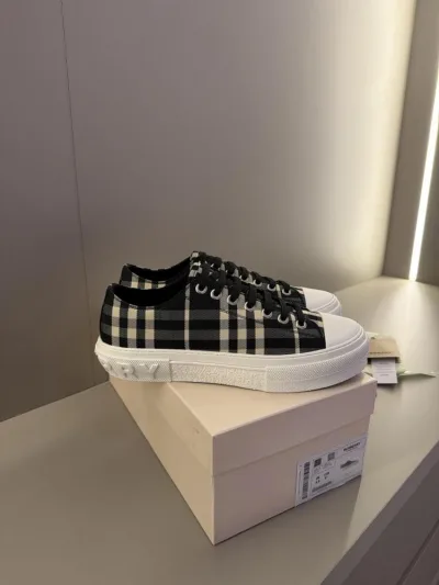 Burberry checked sneakers