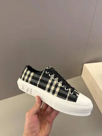Burberry checked sneakers