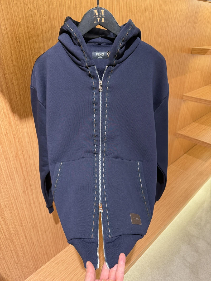 Fendi Kapüşonlu Sweatshirt NBLUE