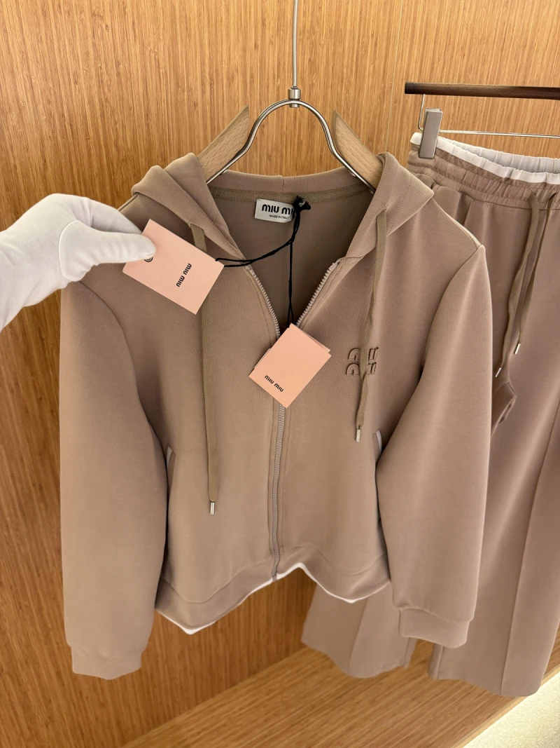 Miu Miu Cream Tracksuit Set