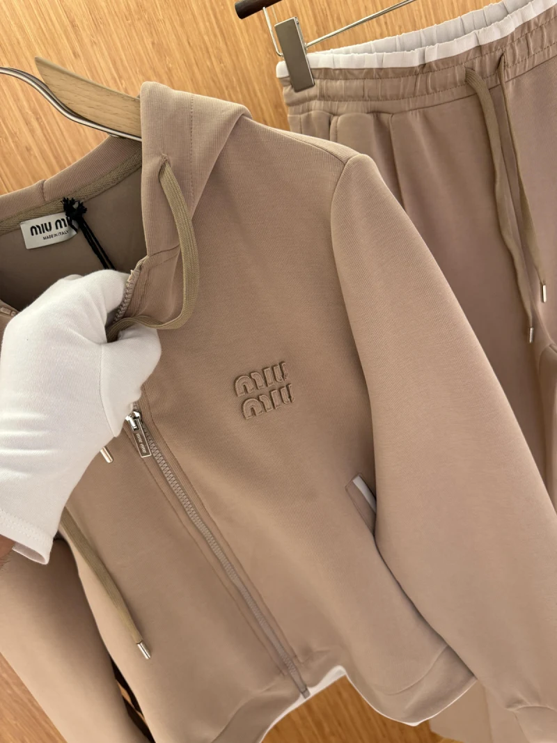 Miu Miu Cream Tracksuit Set
