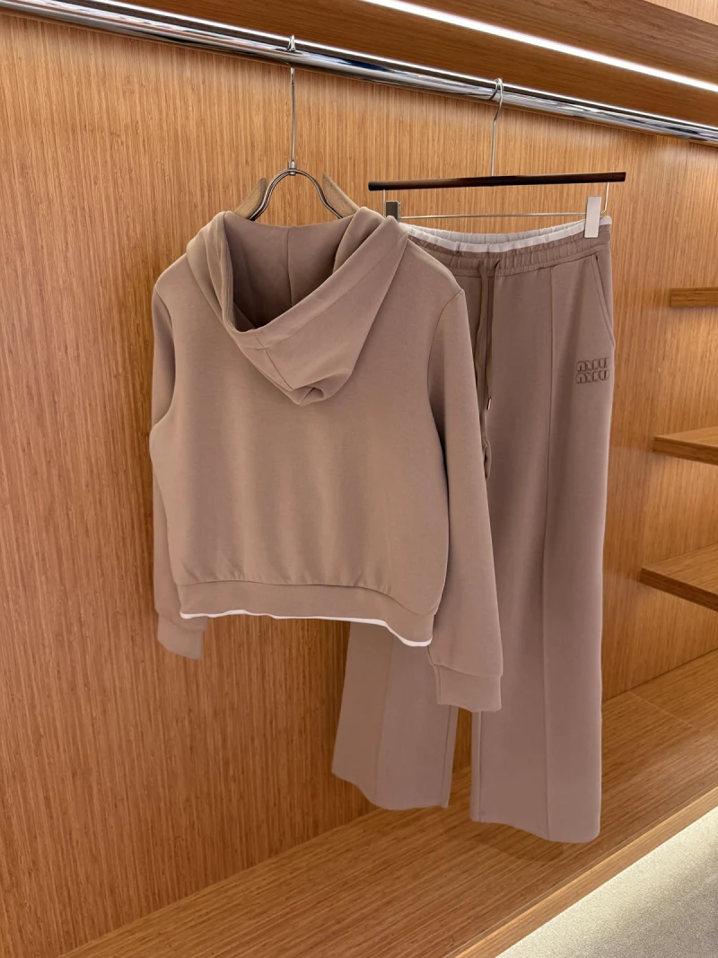 Miu Miu Cream Tracksuit Set