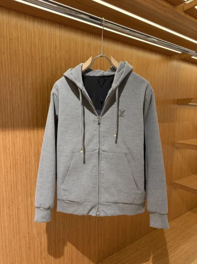 Louıs Vuıtton %100 kaşmir fermuarlı hoodie G