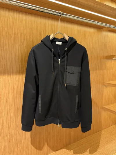 Moncler zip fermuar siyah hırka