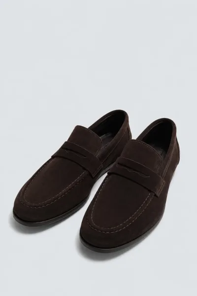 Süet İnce Taban Loafer