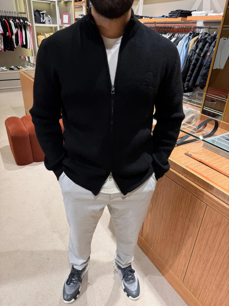 Loro Piana Fermuarlı Kazak S