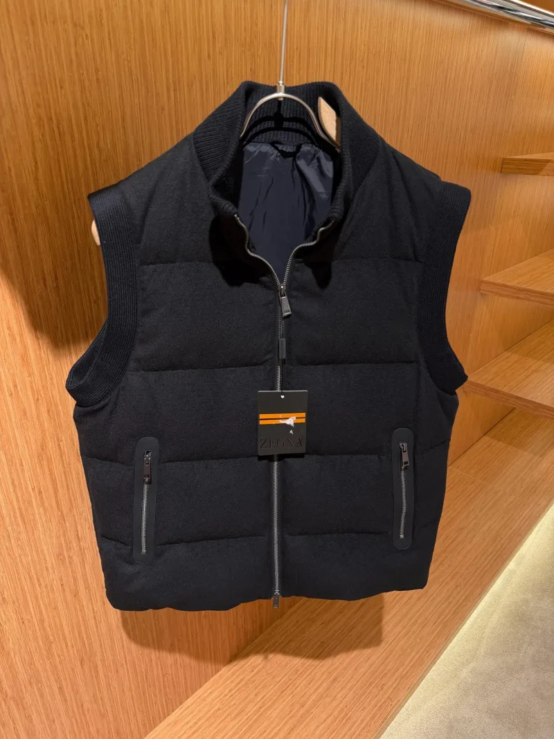 Zegna wool-blend down vest
