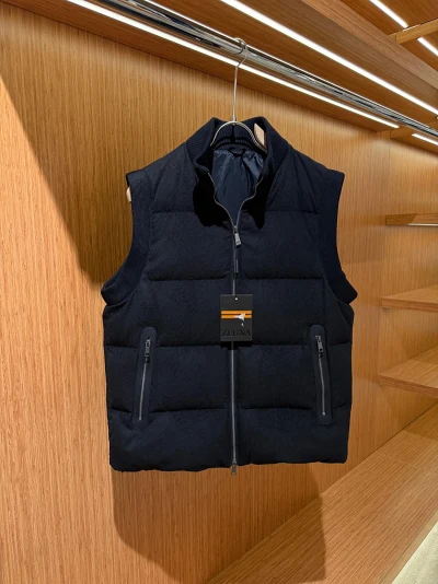 Zegna wool-blend down vest