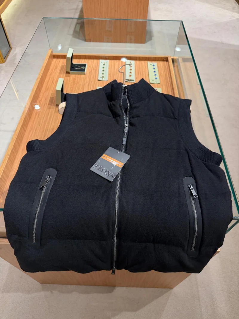 Zegna wool-blend down vest
