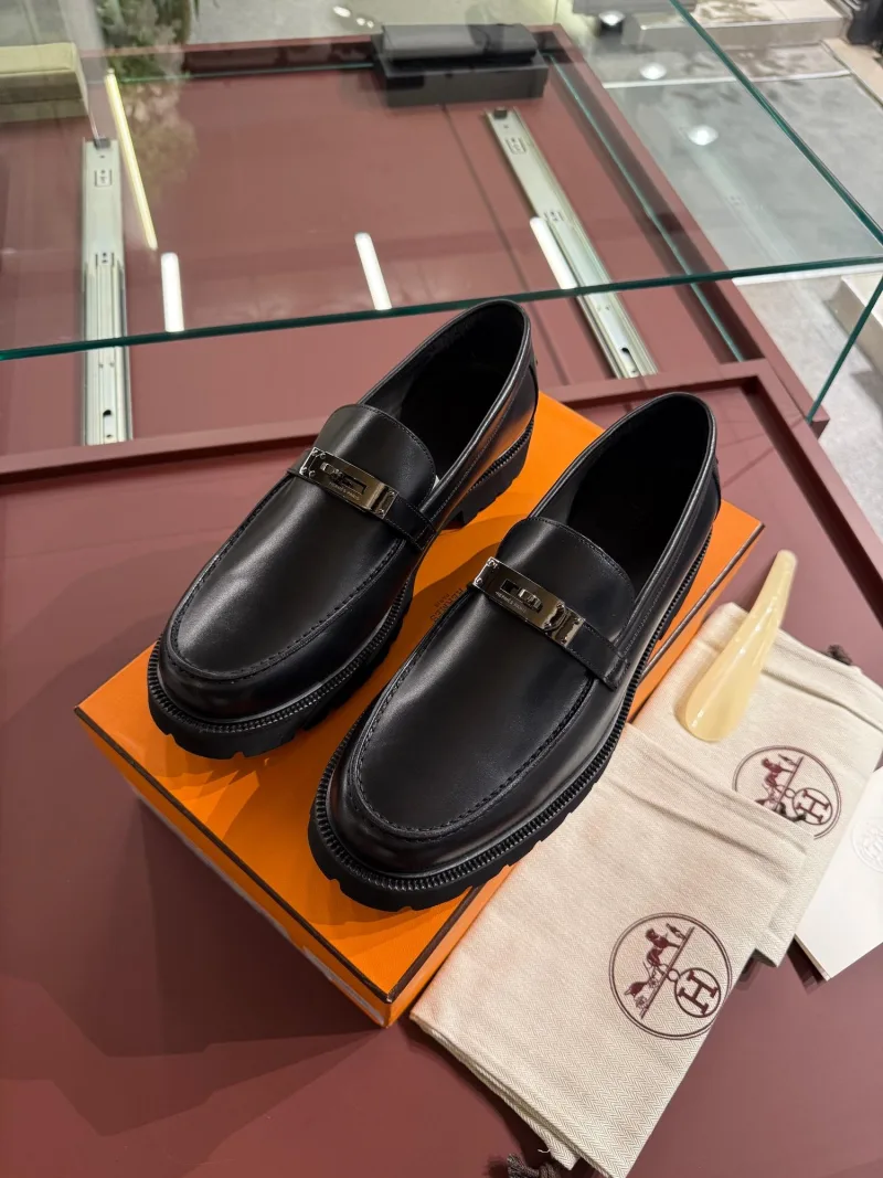 Hermes deri loafer