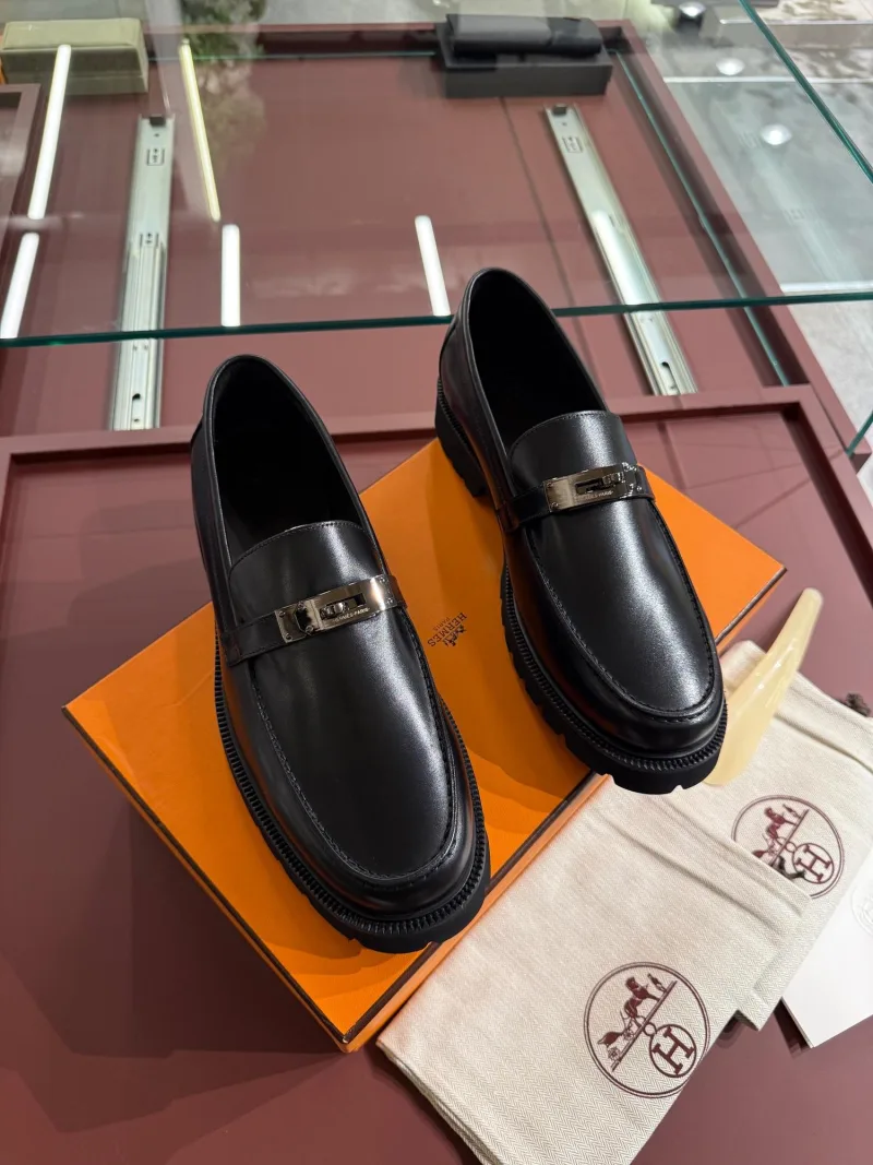 Hermes deri loafer