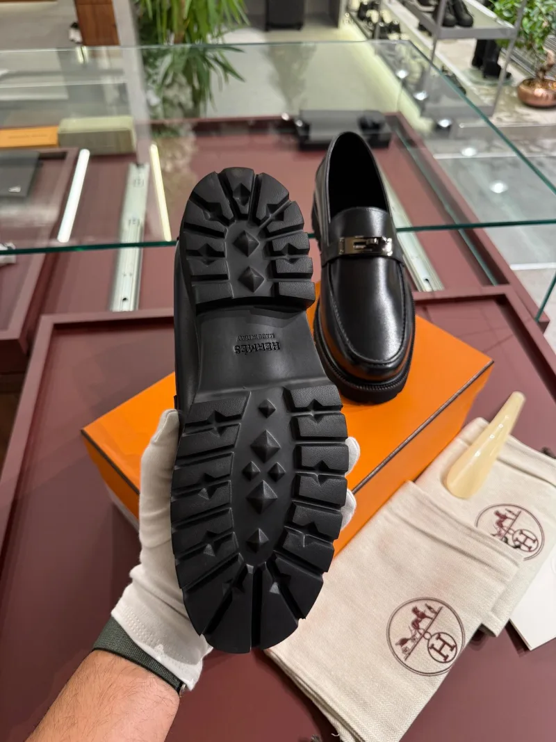 Hermes deri loafer