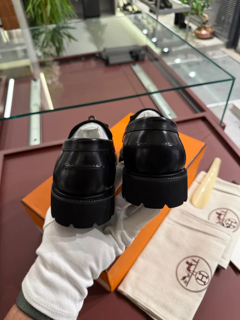 Hermes deri loafer